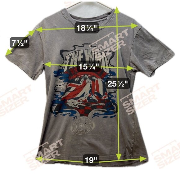 The Who Rock & Roll Hall Of Fame 1990 Graphic T-Shirt Gray Sized Medium - Picture 3 of 7